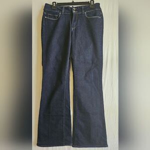 Paige Hidden Hills Jeans Women’s 30 (31x29) Bootcut Blue Dark Wash Mid-Rise EUC